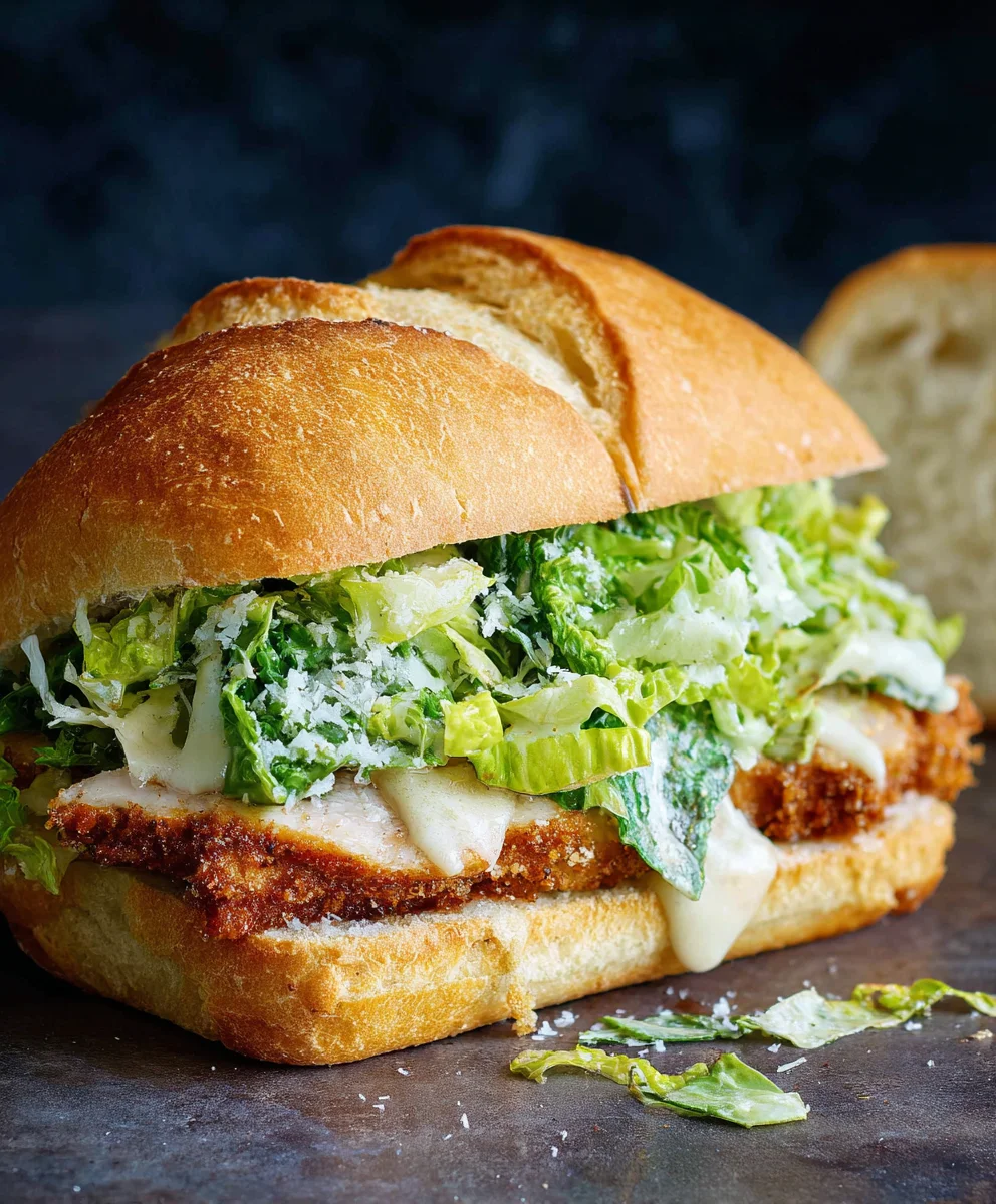 Crispy Chicken Caesar Sandwich - Easy & Delicious Recipe
