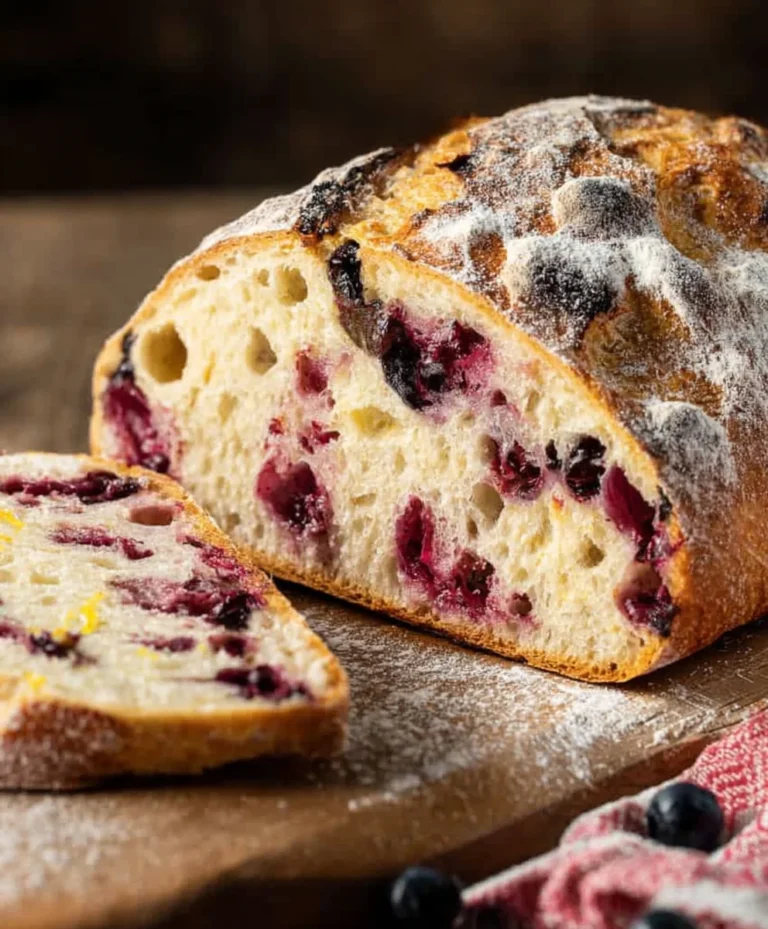 Lemon Blueberry Sourdough Bread – Easy Recipe