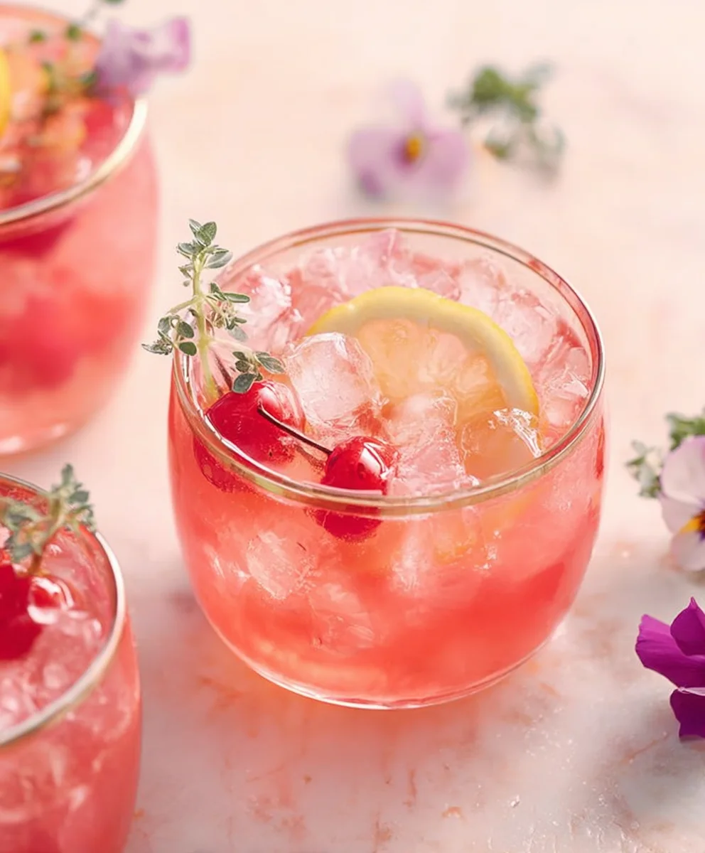 Refreshing Pink Lemonade Cocktail- Non-Non-Non-Alcoholic Alternativeic Drink