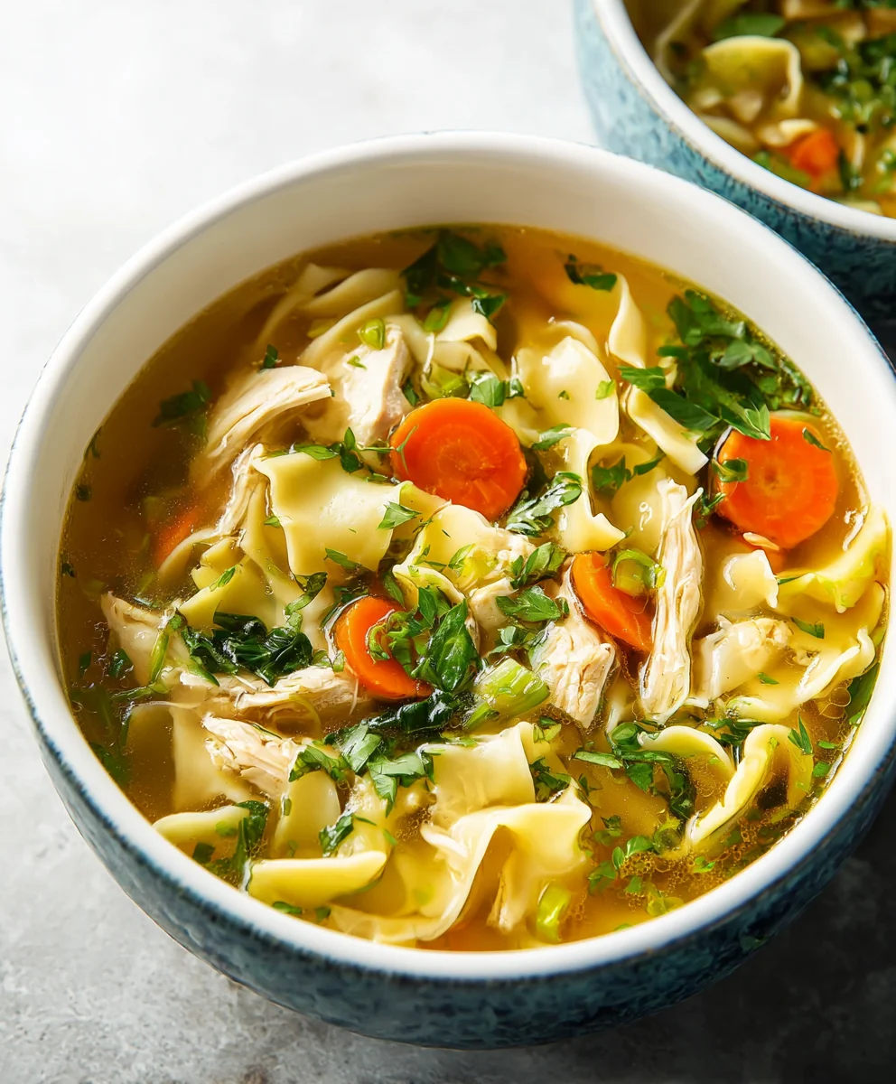 Best Chicken Noodle Soup with Egg Noodles - Cozy Comfort