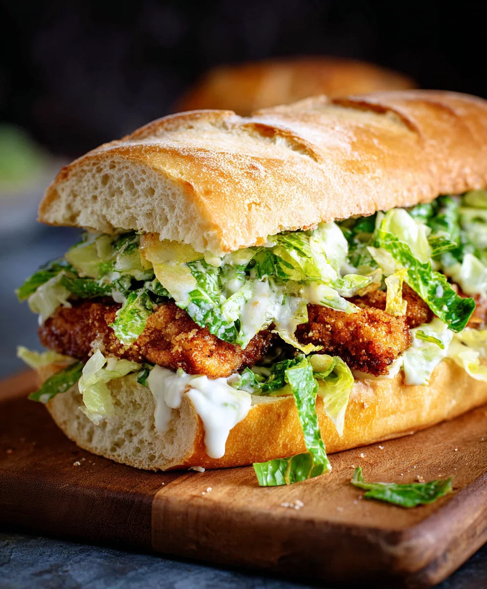 Crispy Chicken Caesar Sandwich - Easy & Delicious Recipe