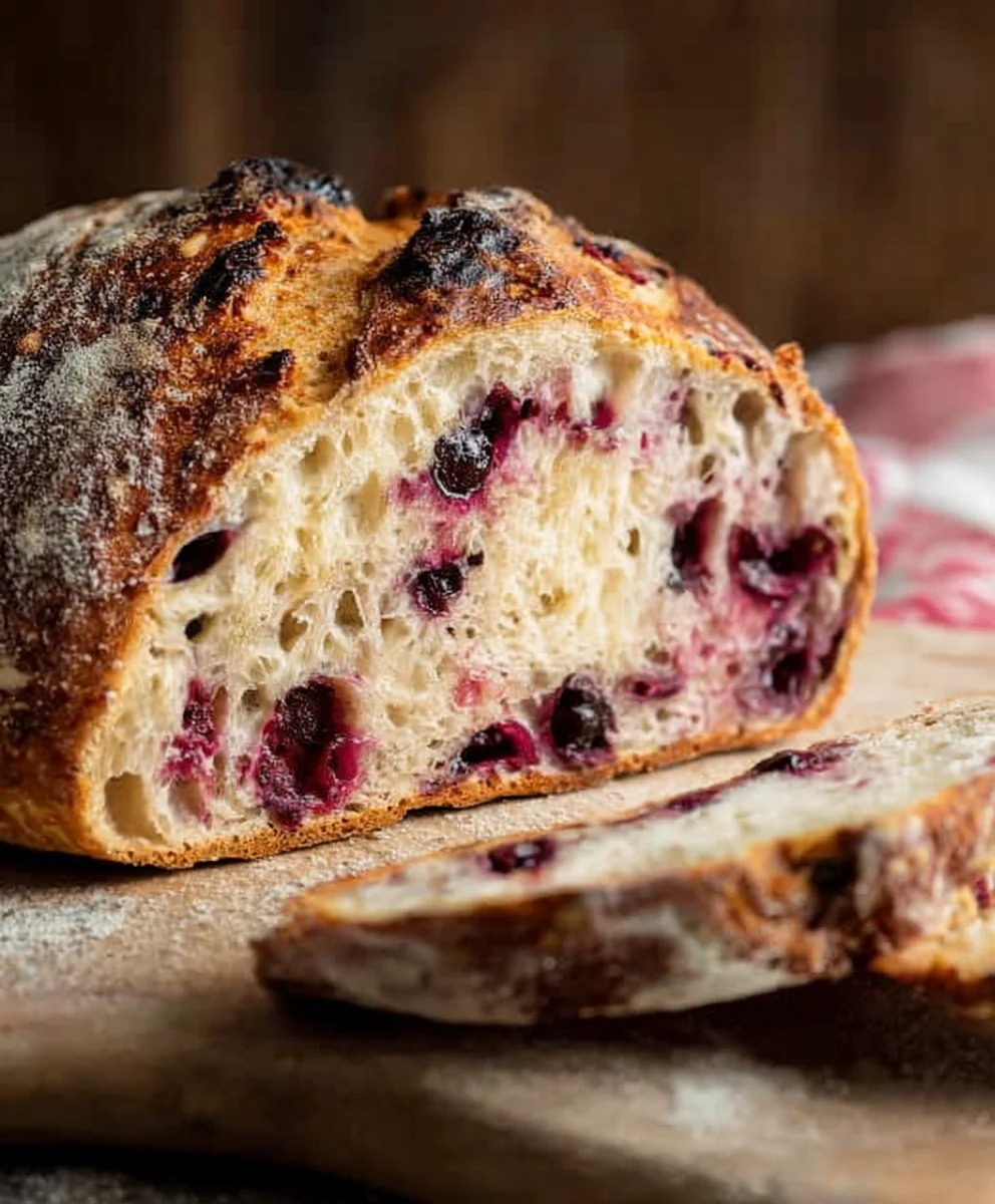 Lemon Blueberry Sourdough Bread - Easy Recipe