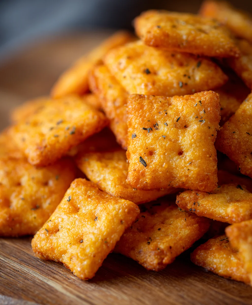 Homemade Cheez-Its Cheddar Cheese Crackers-Easy Recipe