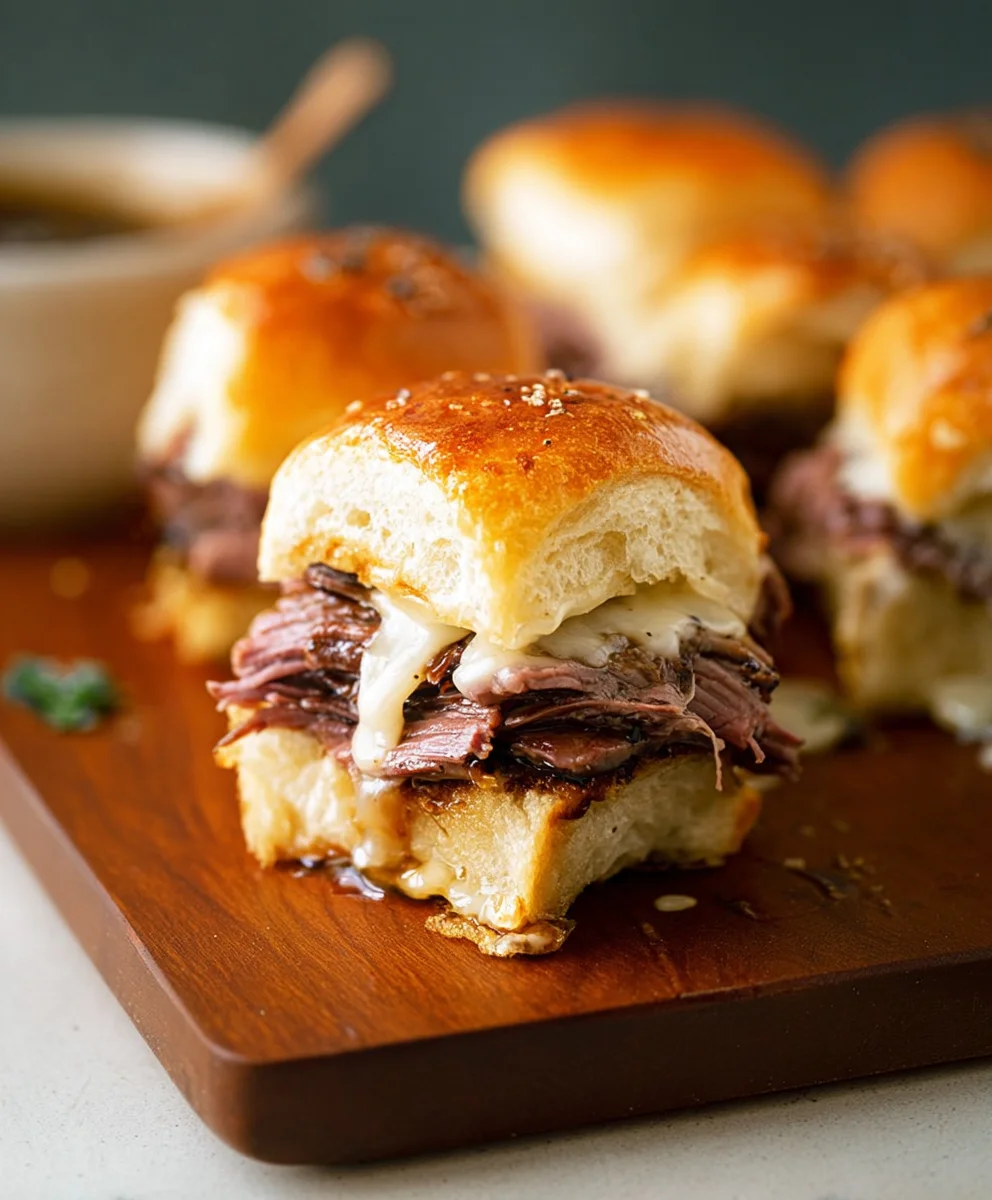 Easy French Dip Sliders - Savory Beef Sandwich Bites