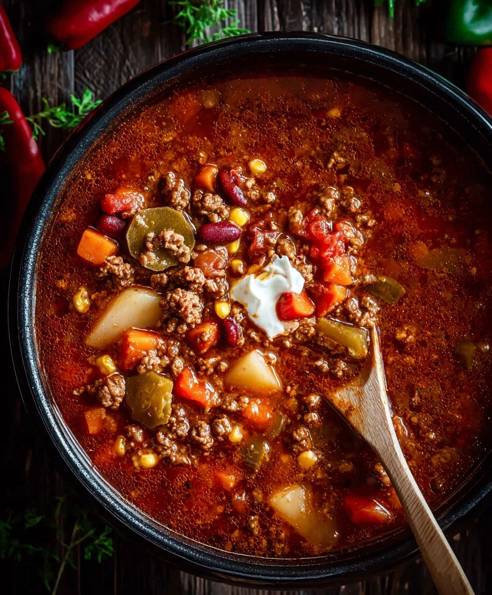 Hearty Cowboy Beef Soup- Easy & Delicious Recipe