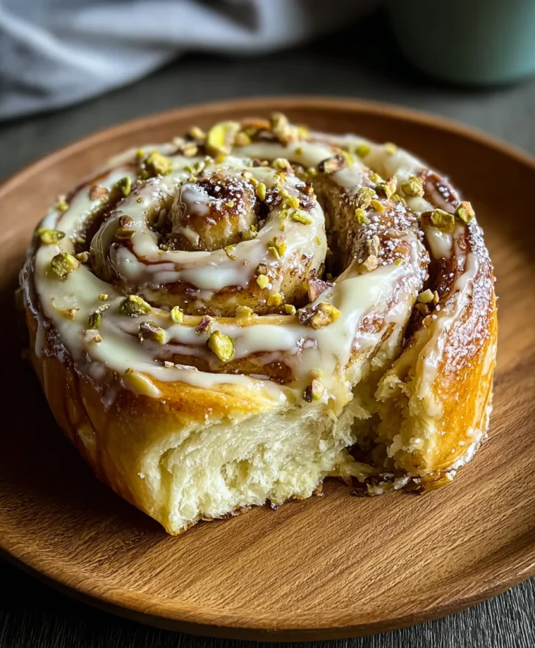 Small Batch Pistachio Cinnamon Rolls-Creamy & Delicious