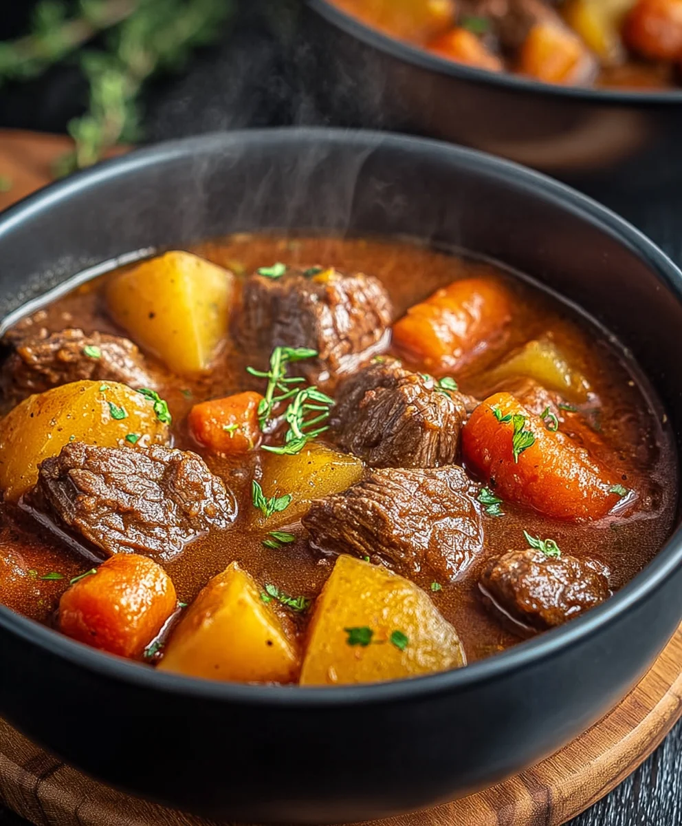 Hearty Homemade Beef Stew- Comfort Food Classic