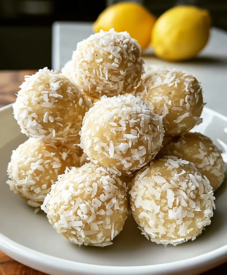 Lemon Coconut Protein Balls-Healthy & Easy Snack