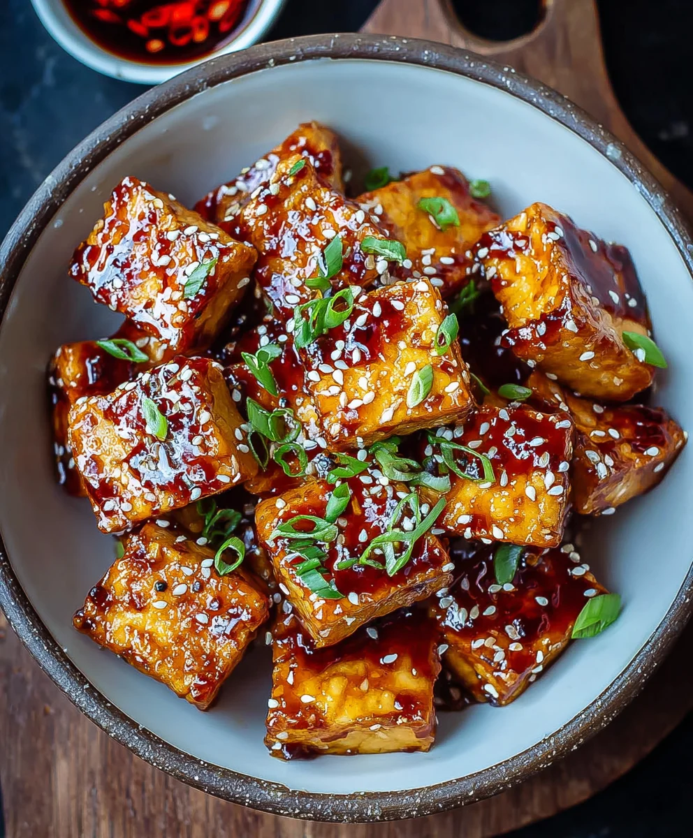 Crispy Sticky Tofu - Easy Plant-Based Meal