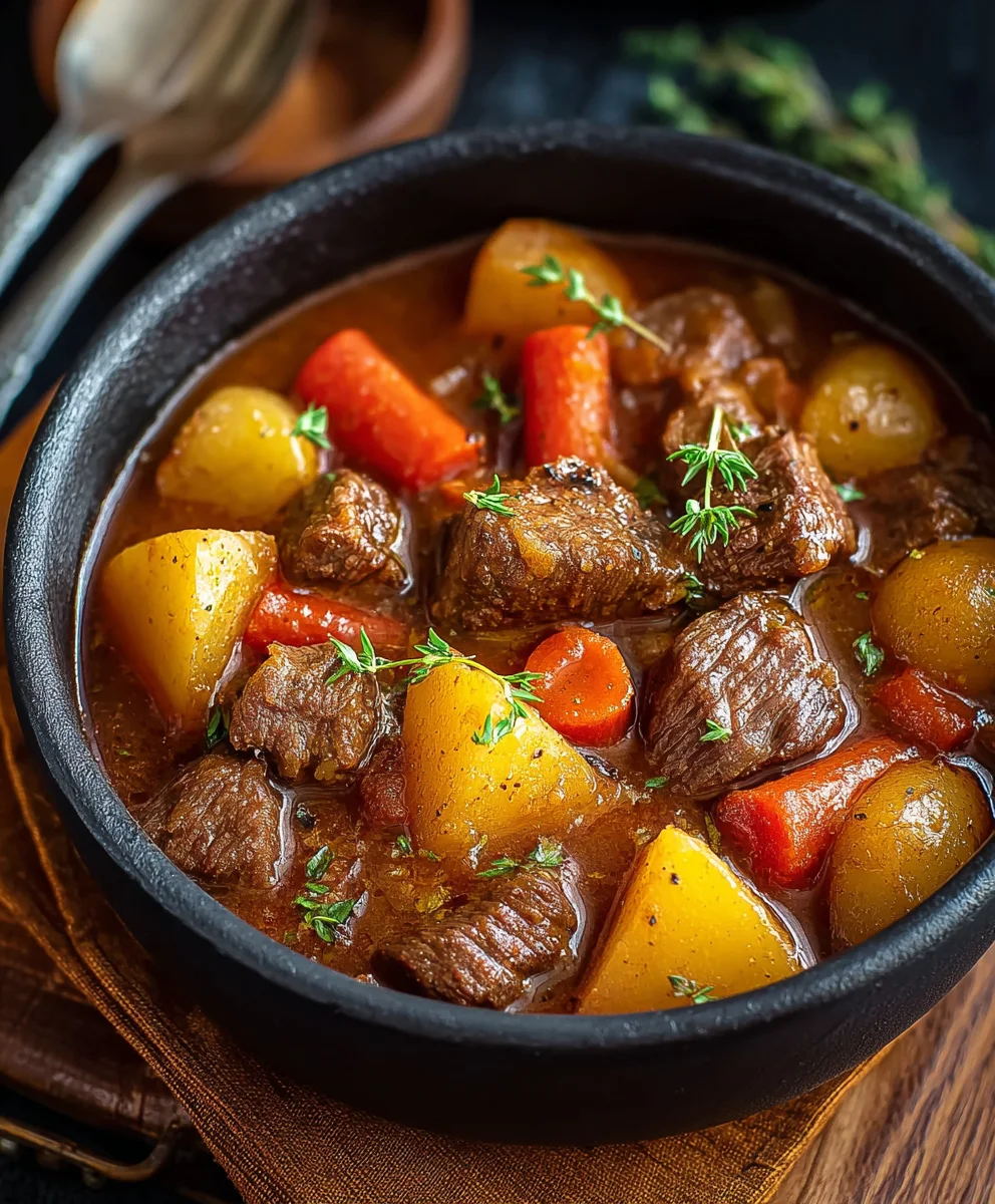 Hearty Homemade Beef Stew- Comfort Food Classic