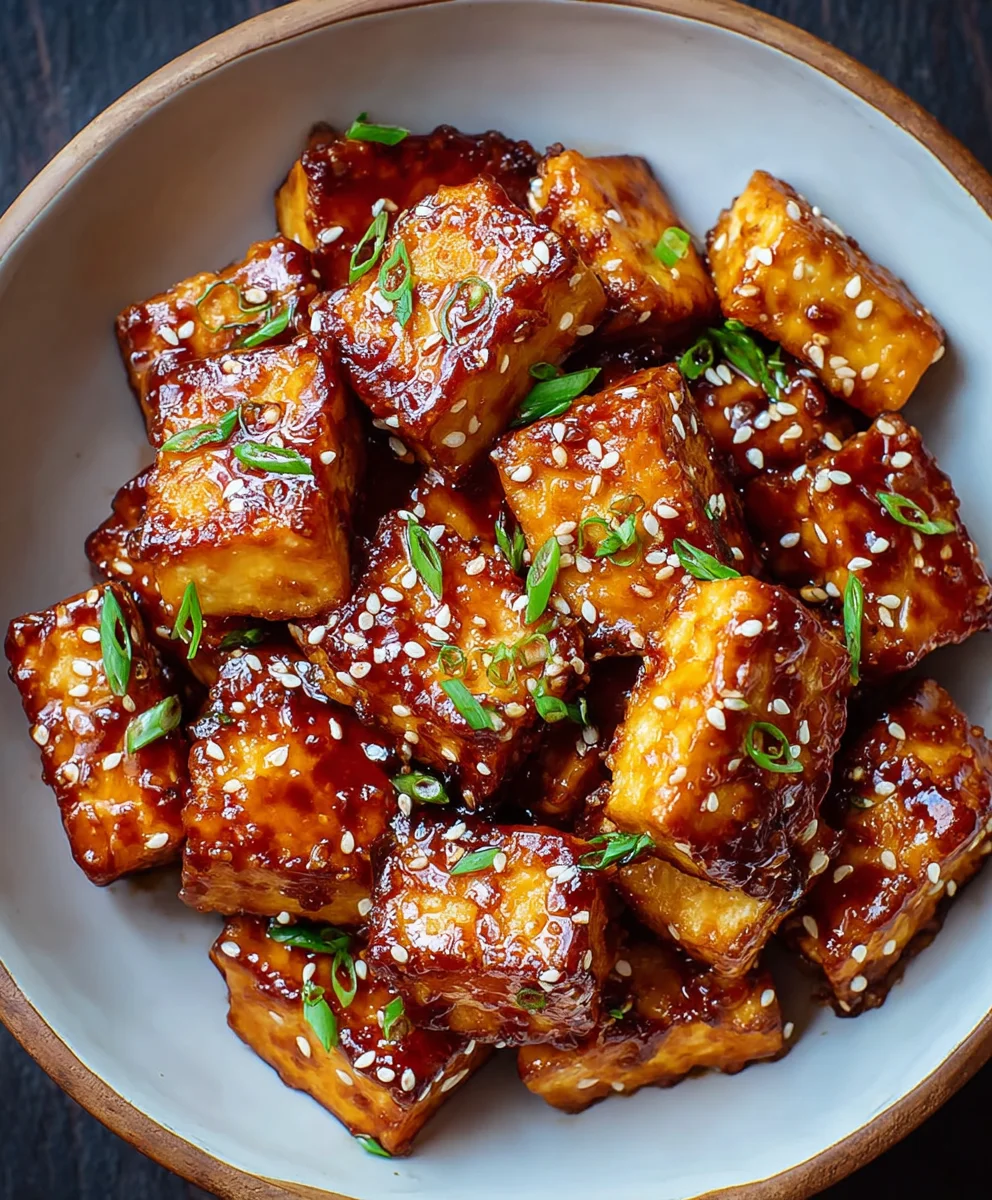 Crispy Sticky Tofu - Easy Plant-Based Meal