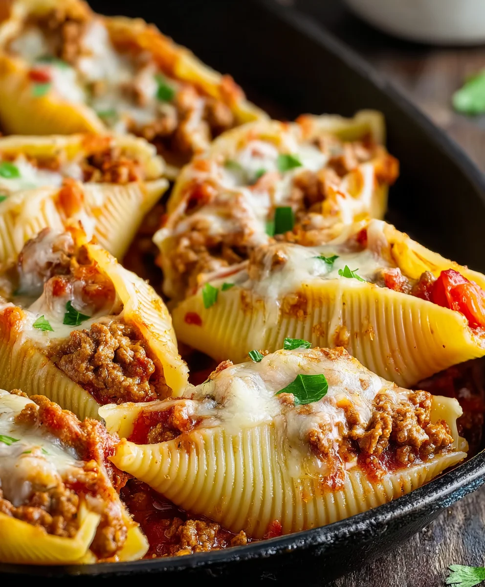 Taco Stuffed Shells- Easy Beef Dinner Recipe