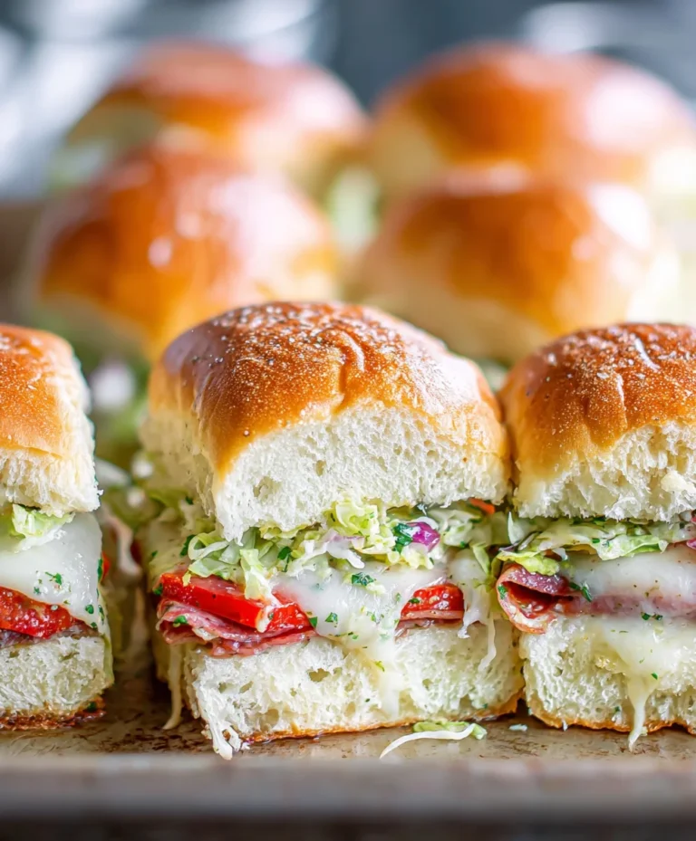 Delicious Beef Grinder Sliders- Easy Appetizer