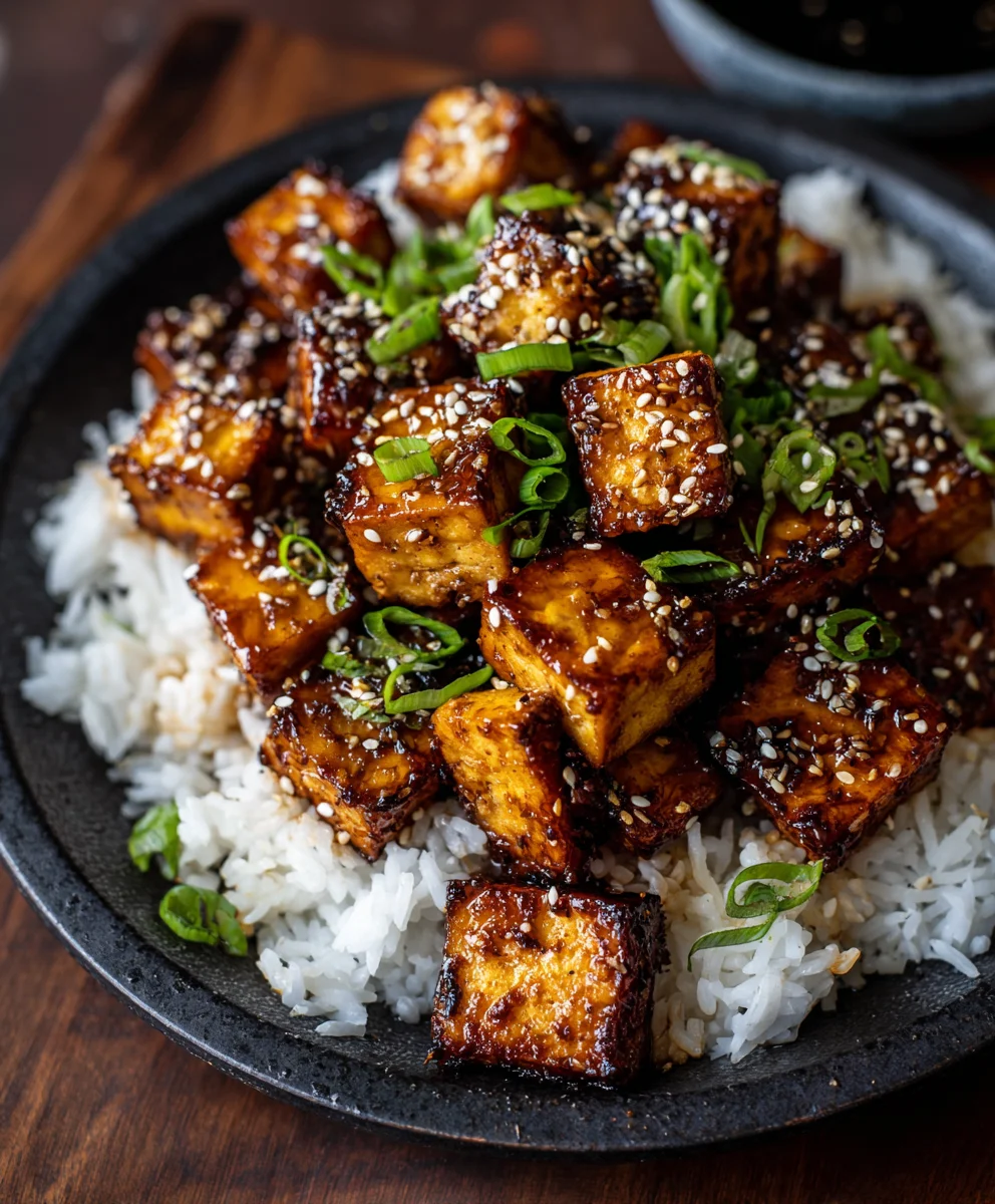 Amazing Crispy Honey Garlic Tofu-Vegan Recipe