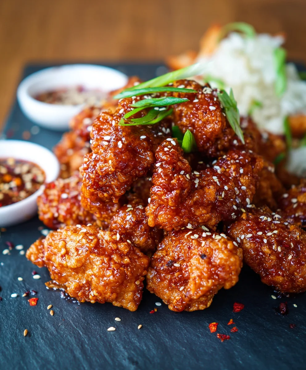 Korean Fried Chicken- Crispy Yangnyeom Recipe