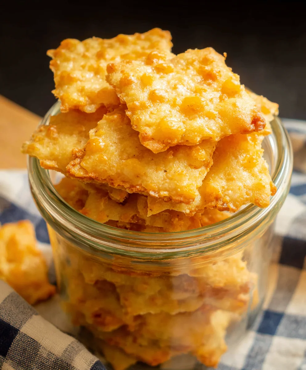 Cheesy Sourdough Crackers - Easy Homemade Recipe