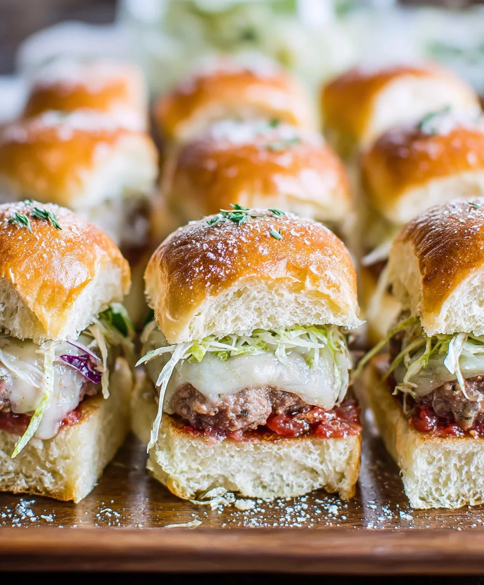 Delicious Beef Grinder Sliders- Easy Appetizer