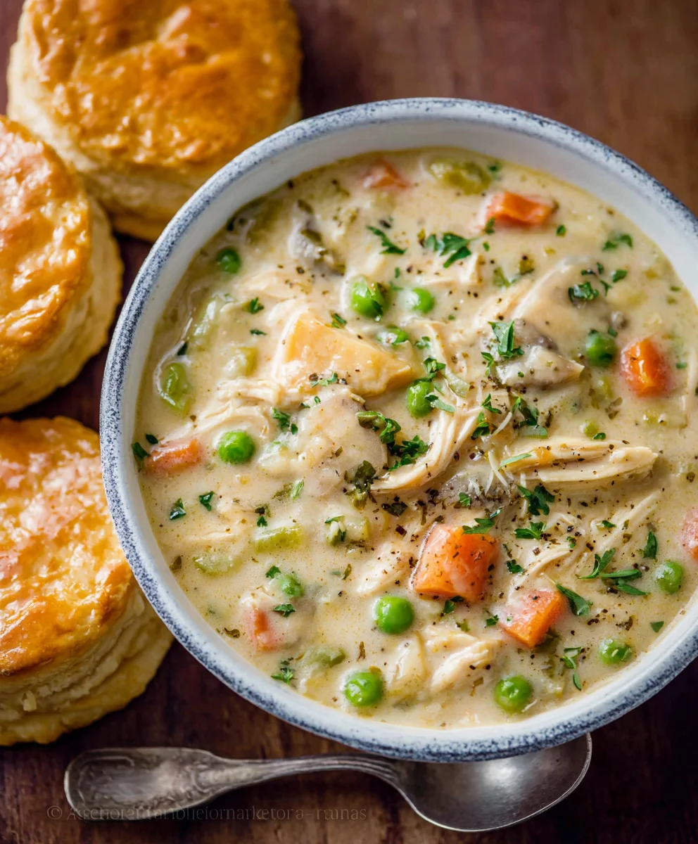 Easy Chicken Pot Pie Soup - Quick Comfort Food