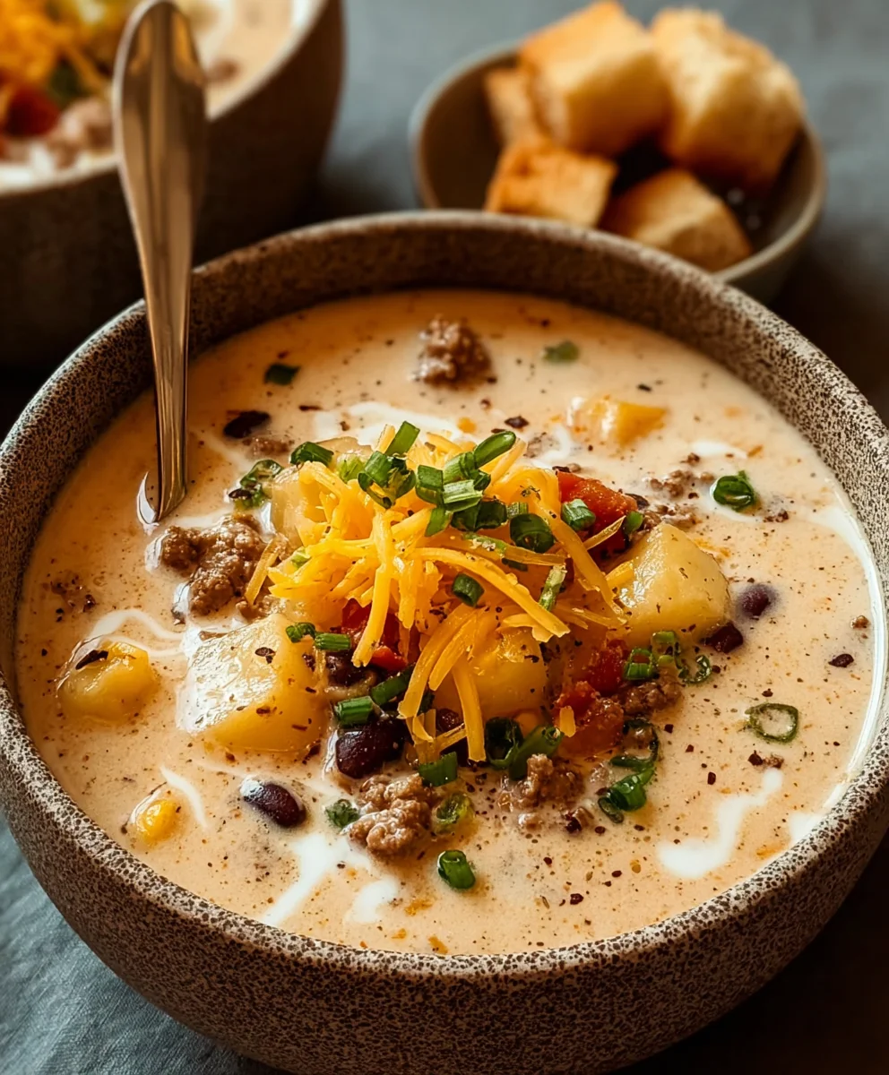 Creamy Cowboy Soup-Cozy Weeknight Beef Delight