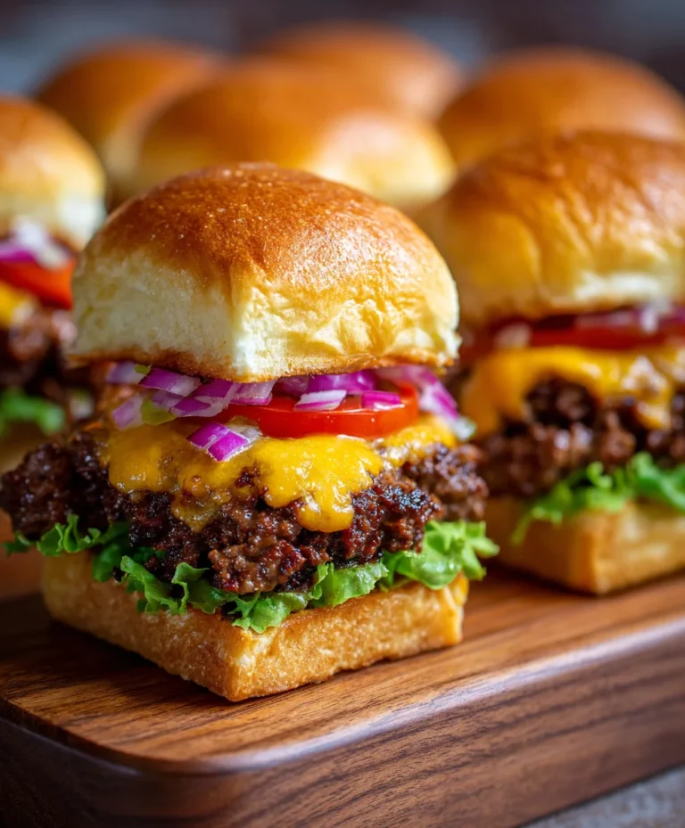 Hawaiian Roll Cheeseburger Sliders Easy Beef Bites