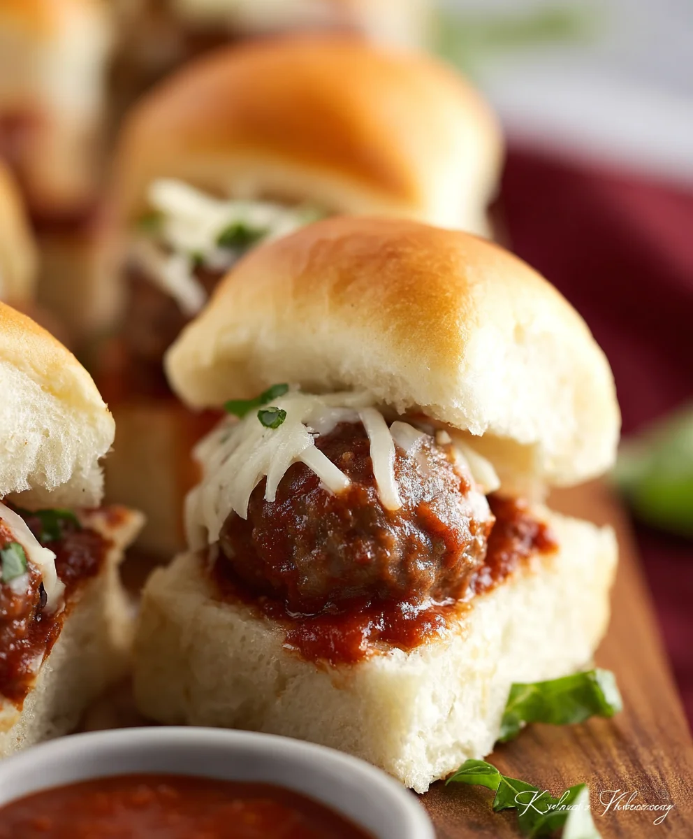 Juicy Beef Meatball Sliders-Easy Appetizer Idea