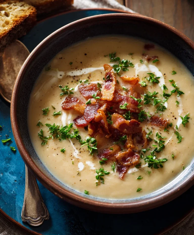White Bean Beef Beef Bacon Soup-Hearty & Delicious