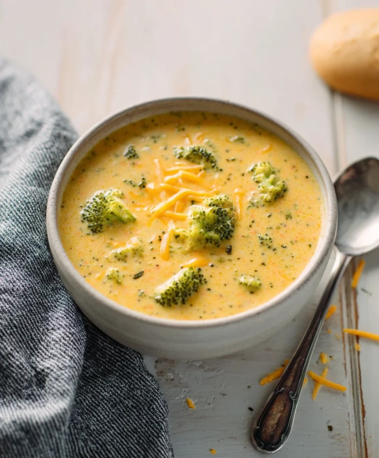 Creamy Cheddar Broccoli Soup-Easy & Delicious Recipe