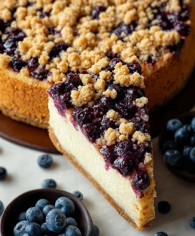 Blueberry Crum extract extractble Cheesecake