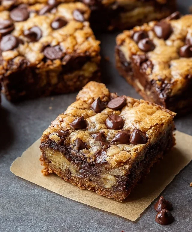 Banana Chocolate Chip Cookie Bars
