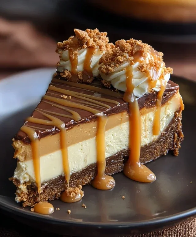 Cookie Butter Caramel Cheesecake