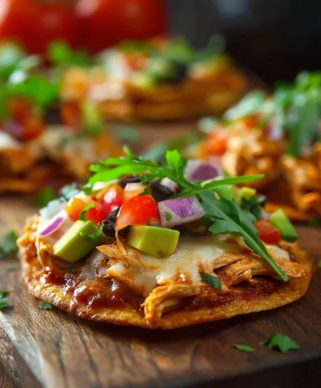 Mexican Rotisserie Chicken Tostadas