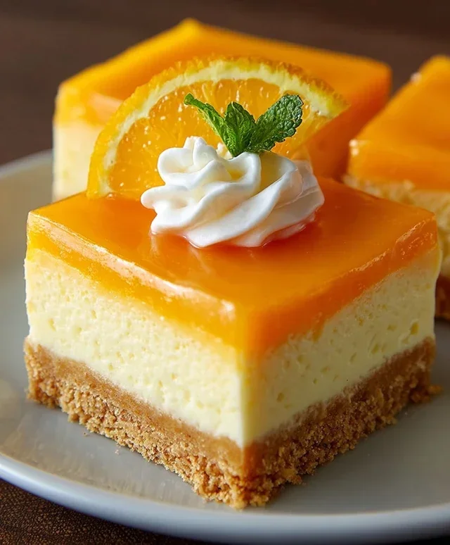 Orange Creamsicle Cheesecake Bars
