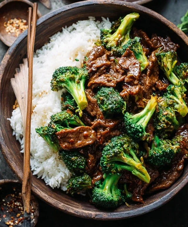 Chinese Beef and Broccoli (牛肉炒西兰花)