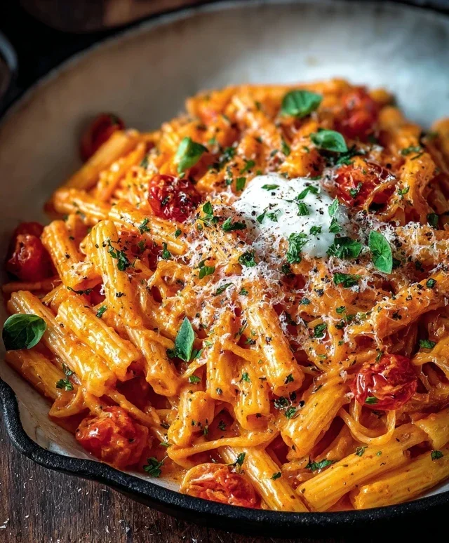Creamy Tomato Garlic Pasta