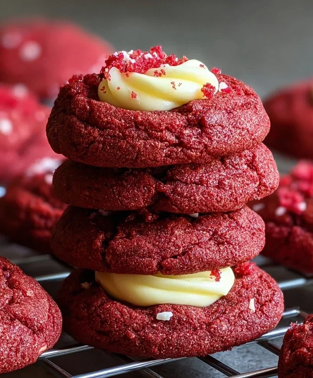 Cream Cheese Red Velvet Cookies