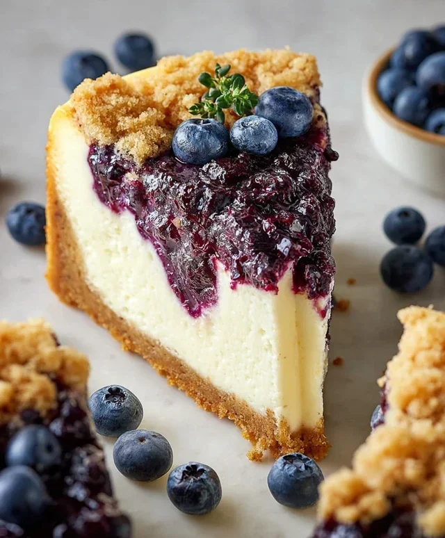Blueberry Crum extract extractble Cheesecake