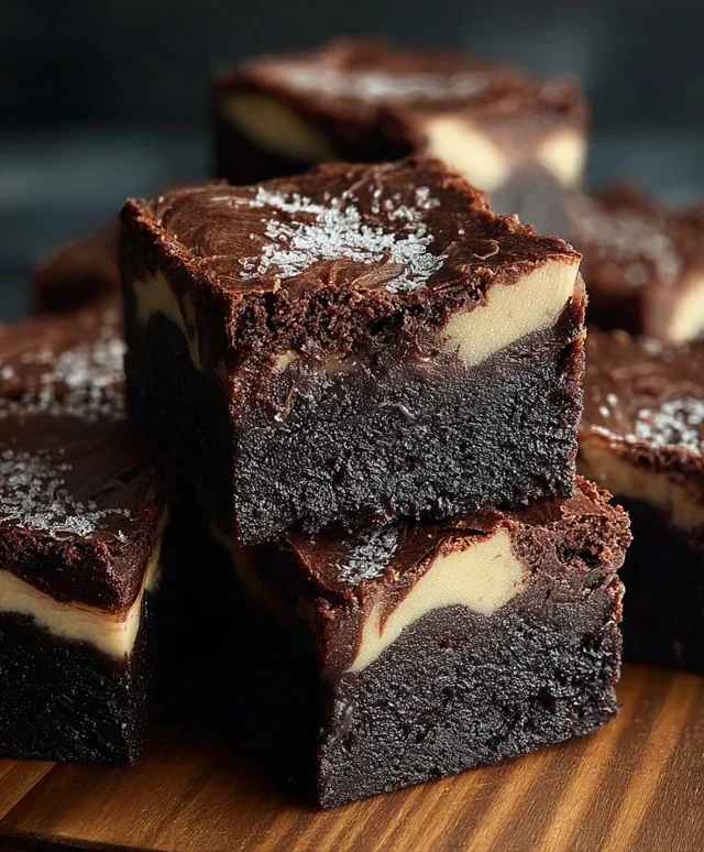 Dark Chocolate Cheesecake Brownies