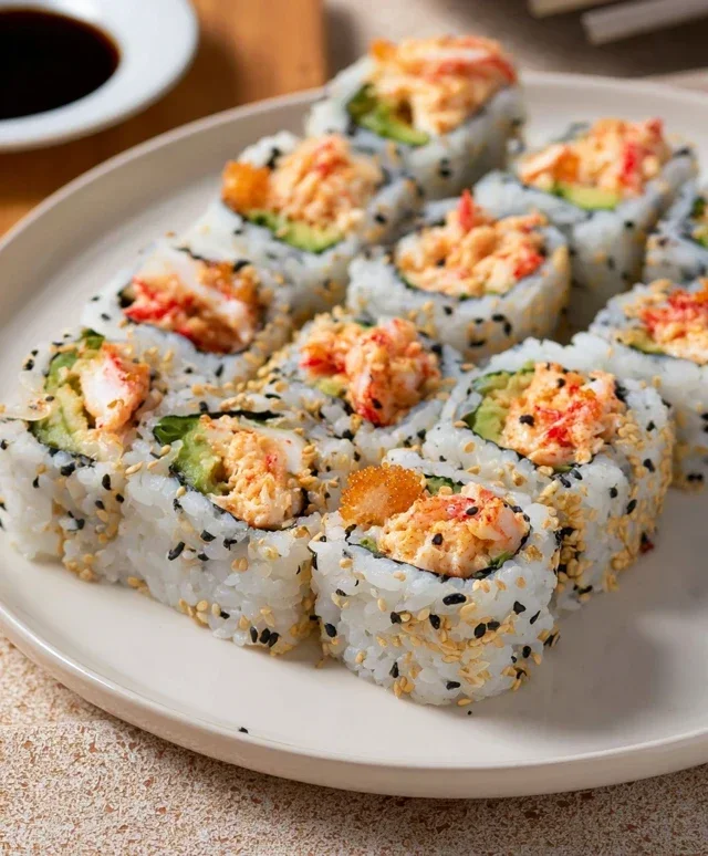 Kani Sushi (Spicy Crab Roll)