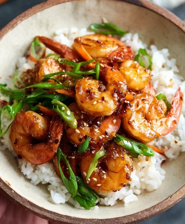 Honey Garlic Shrimp Bowls