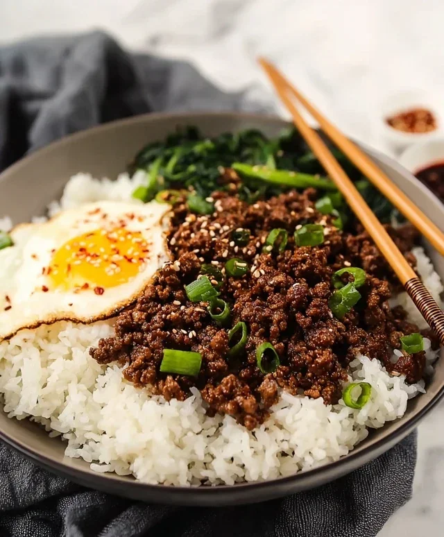 Korean Ground Beef Bowl (25-Minutes)