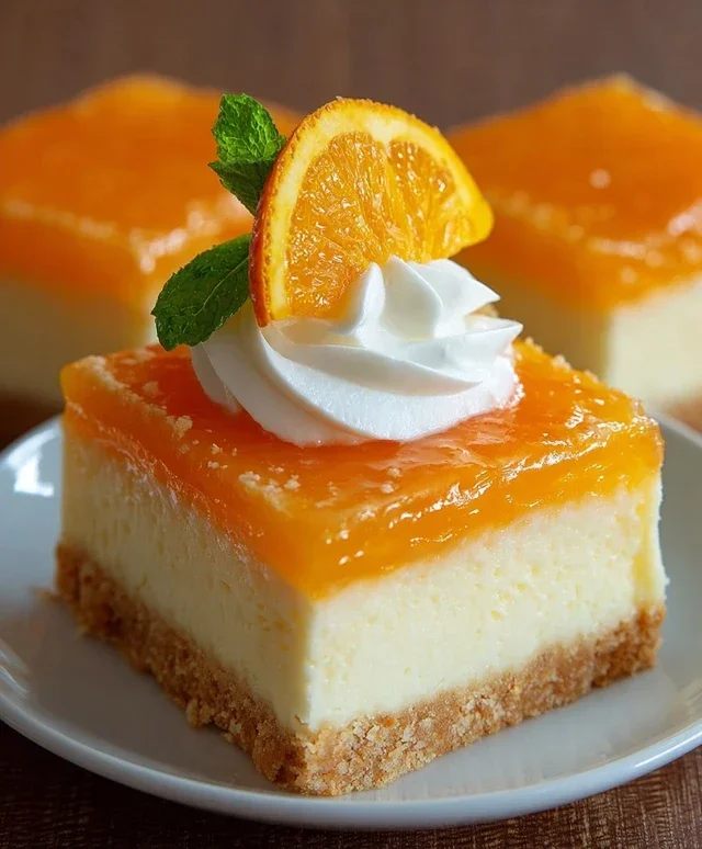 Orange Creamsicle Cheesecake Bars