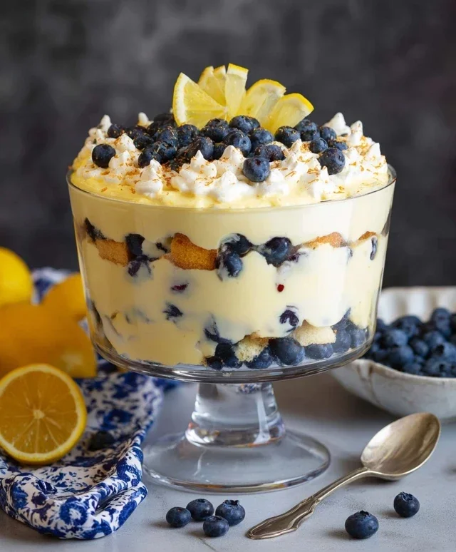 Easy Lemon Blueberry Trifle Recipe