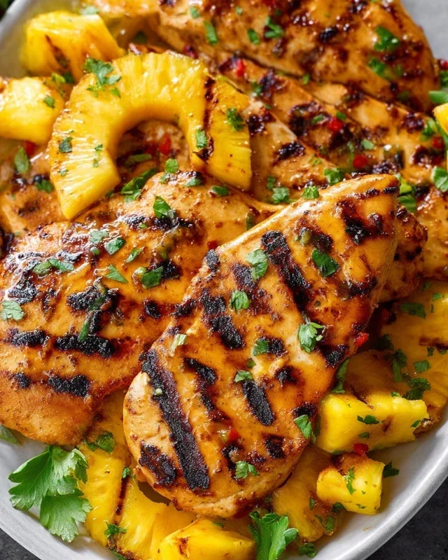 Grilled Mango Pineapple Chicken