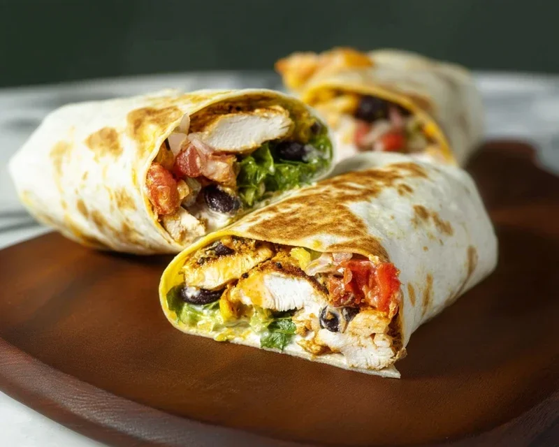 Chipotle Ranch Grilled Chicken Burrito
