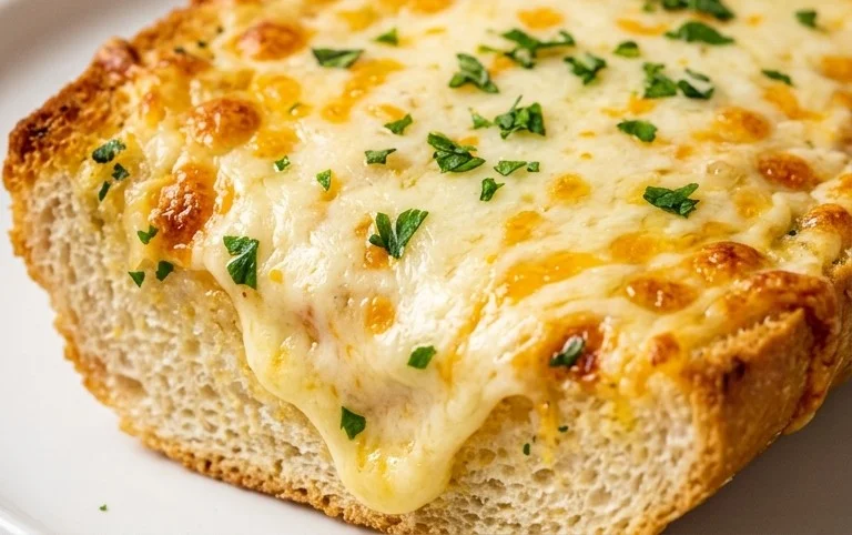 BEST CHEESY GARLIC BREAD RECIPE
