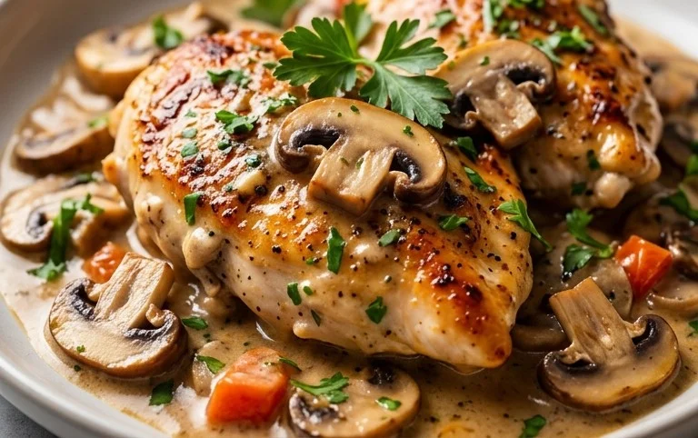 Creamy Mushroom Chicken Recipe