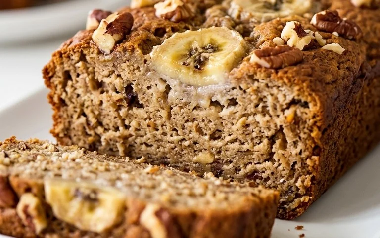 Healthy 5-Ingredient Flourless Banana Bread