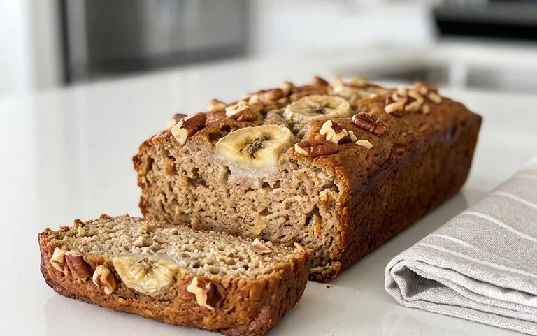 Healthy 5-Ingredient Flourless Banana Bread
