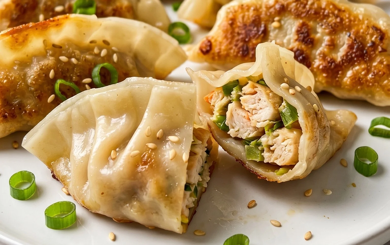 Chicken Potstickers (Pan Fried Dumplings)