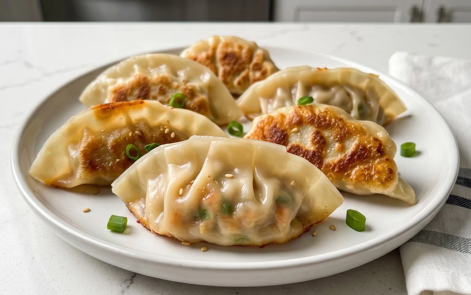 Chicken Potstickers (Pan Fried Dumplings)